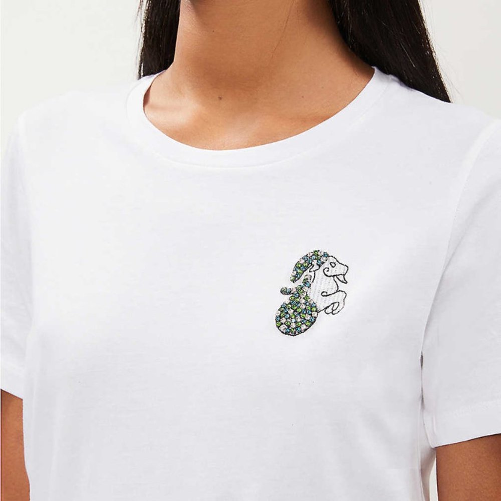 Maje Capricorn Soft White T-Shirt